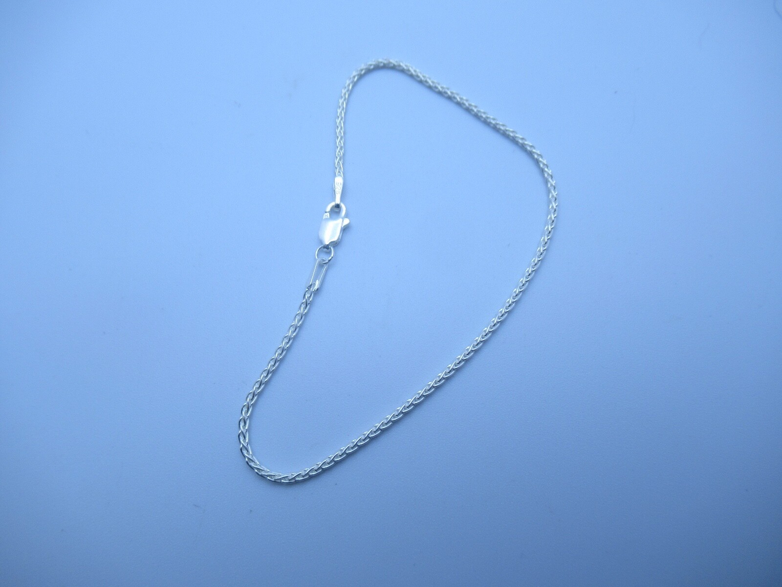 Sterling Silver 7 Inch 1.5 Millimeter Wheat Bracelet