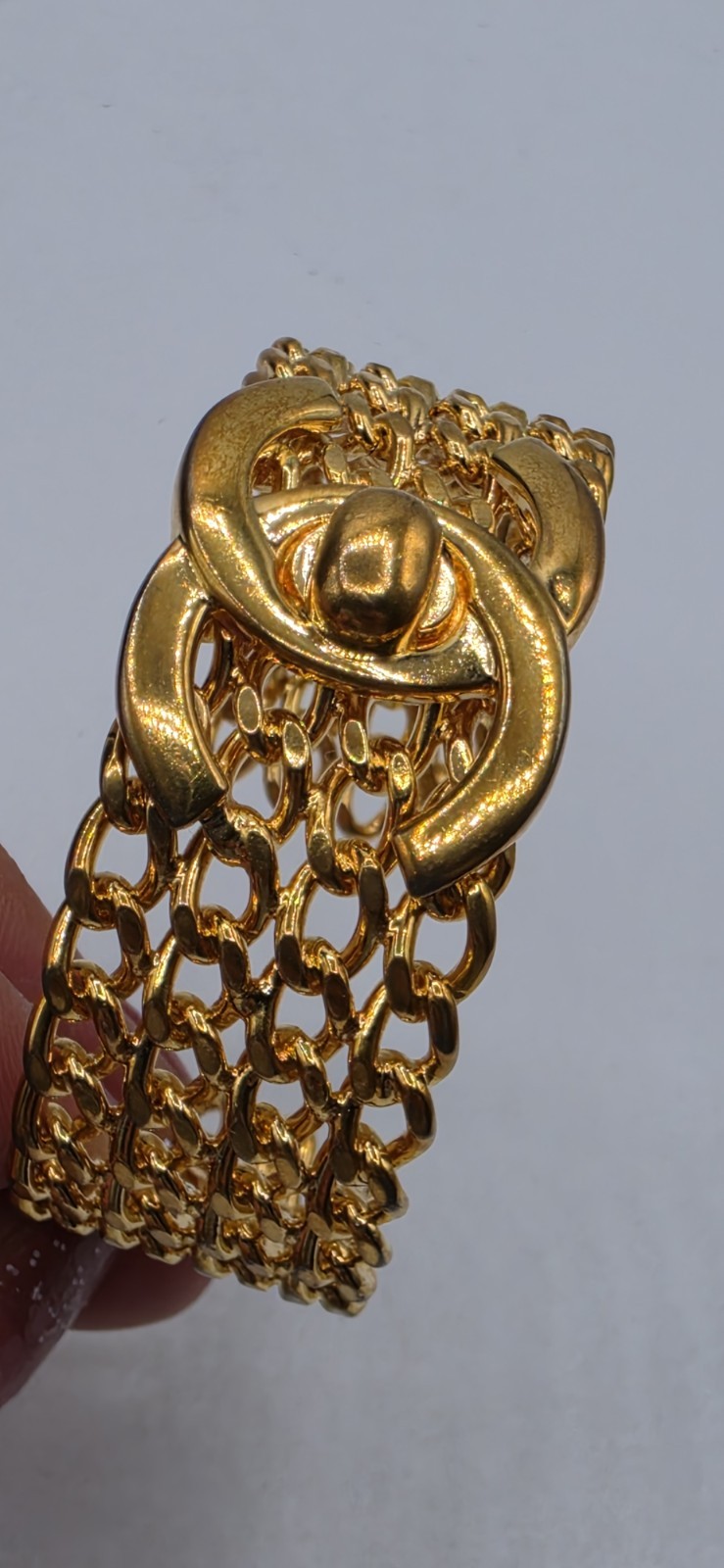 Authentic Chanel Turnlock Bracelet Chanel Bangle Bracelet CHB-44