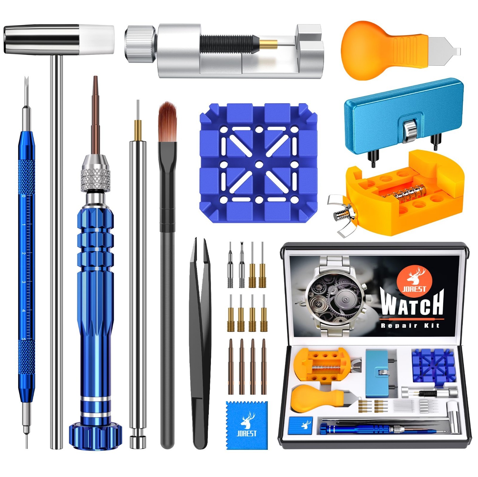 Watch Repair Kit – Battery Replacement, Link Removal, Resizing Tools, Opener & S