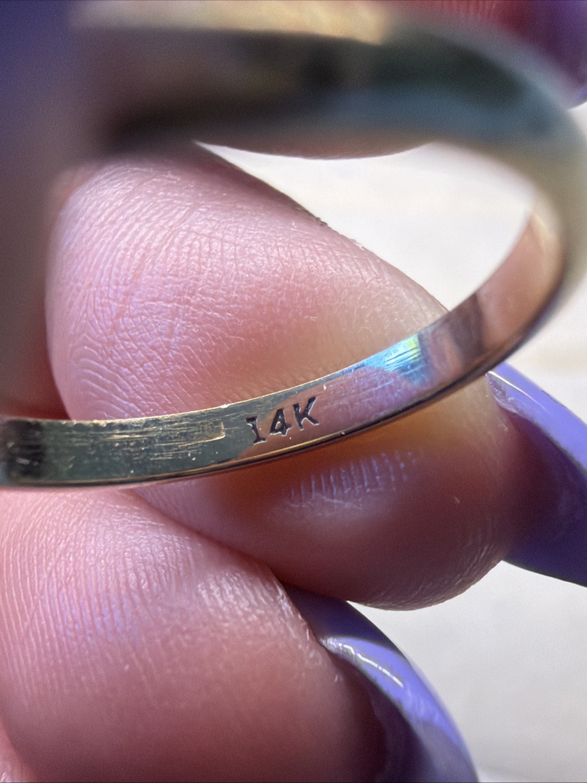 14k Solid Yellow Gold Band Size 5.25 – 1.78g