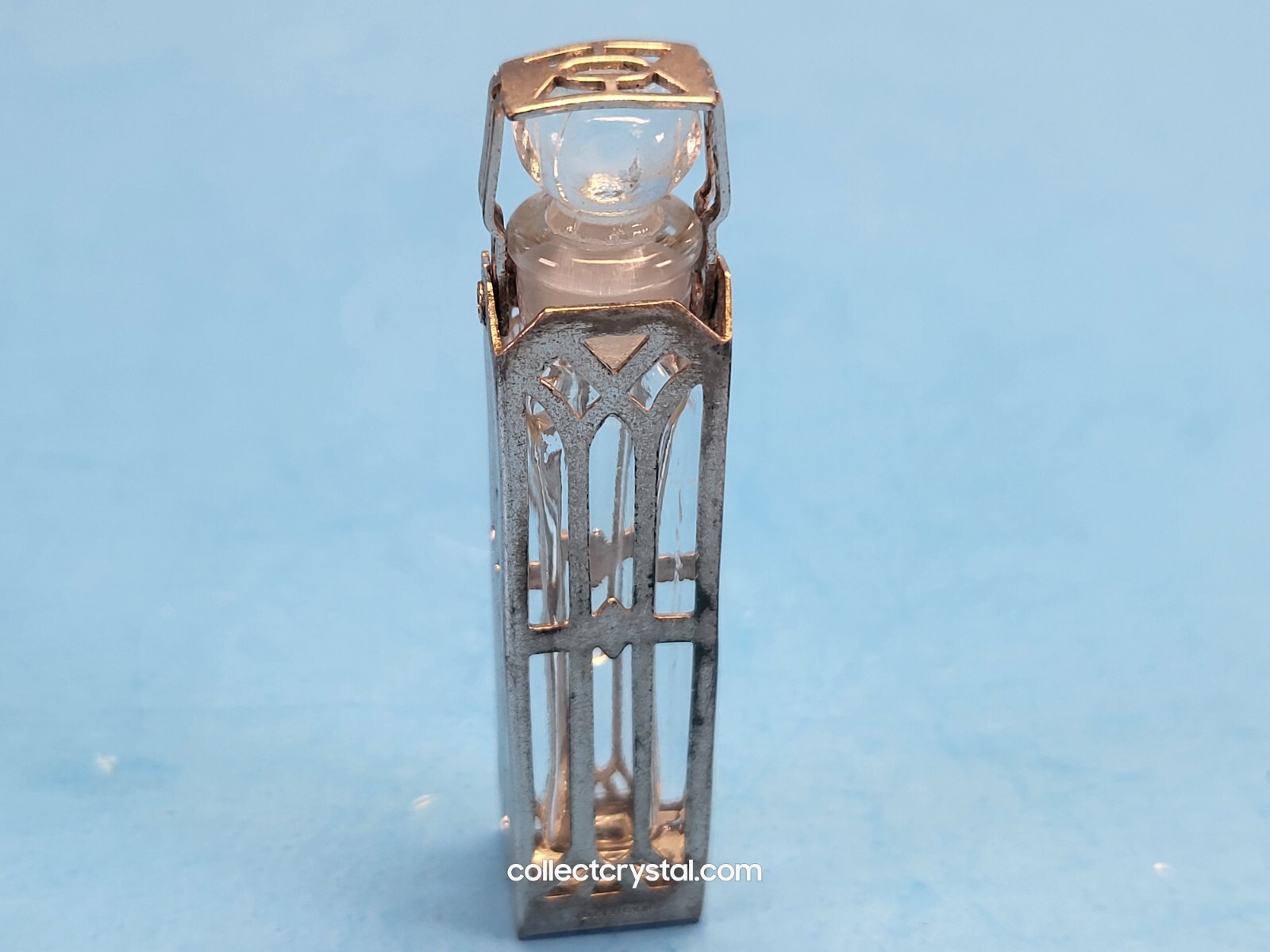 ART DECO STERLING SILVER Vintage “PERFUME” PENDANT by WELLS