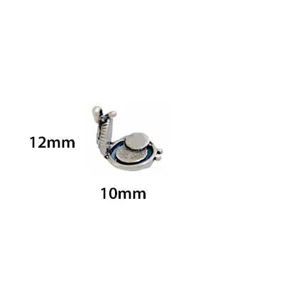 Compact Make-Up Charm Sterling Silver | Up Jewelry | Made in USA