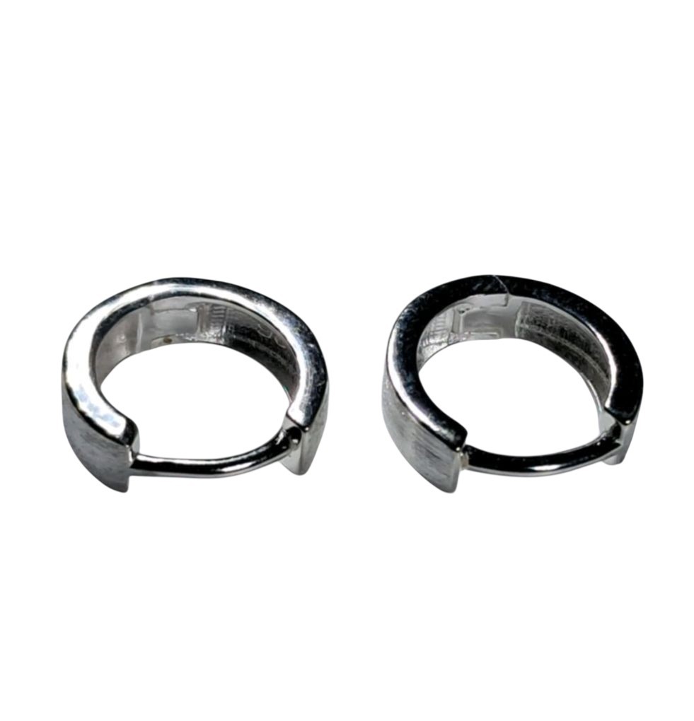 925 Solid Sterling Silver Hoop Earrings For Women [EAR114]