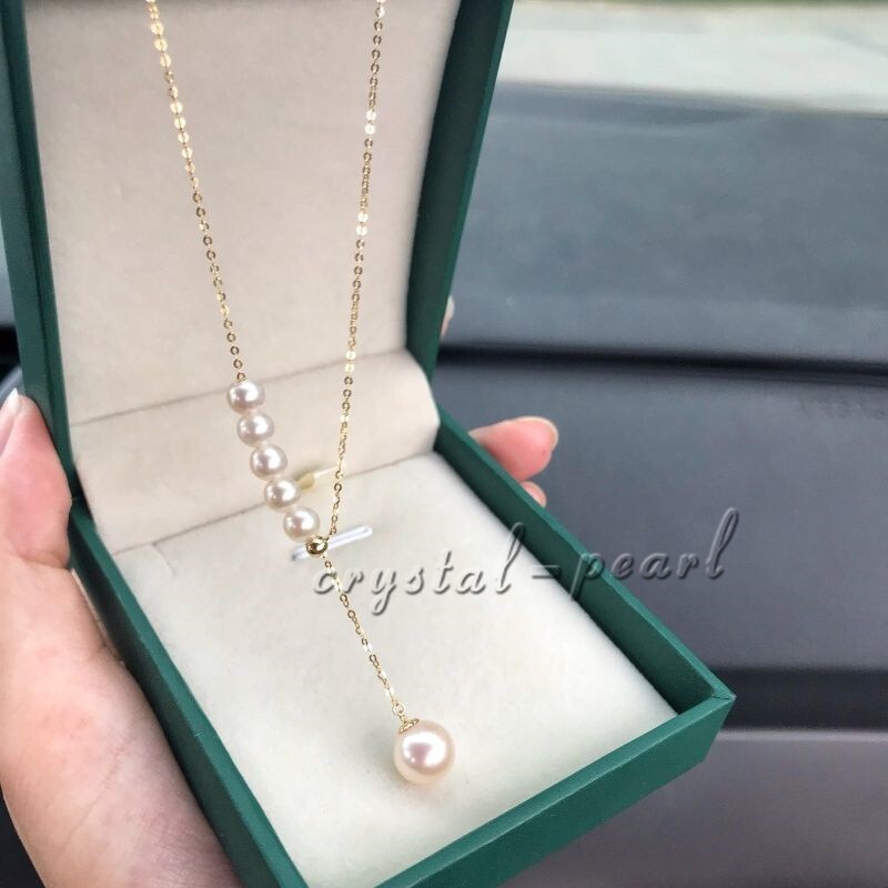 Stunning 18″ AAA+ south sea NATURAL white PEARL NECKLACE 14K