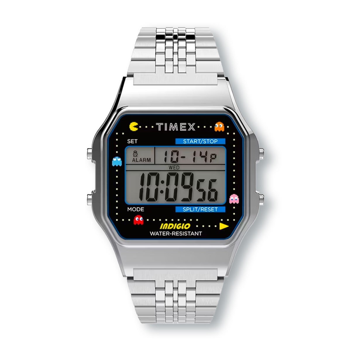 TIMEX T80 x PAC-MAN TW2U31900 Limited Edition Digital Stainless Steel Watch