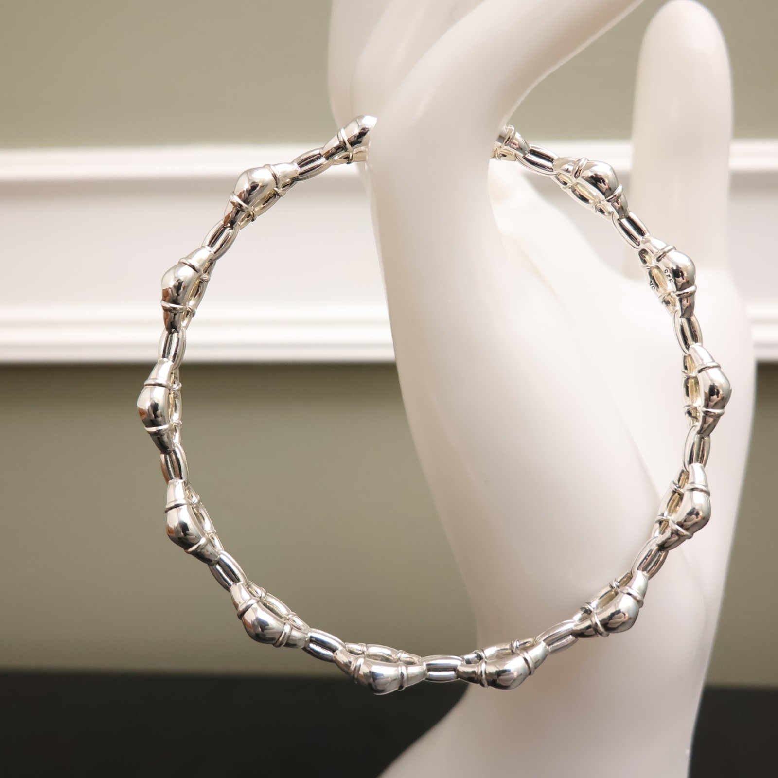 Scott Kay bracelet bolo links bangle sterling silver 925 QVC Size Small signed