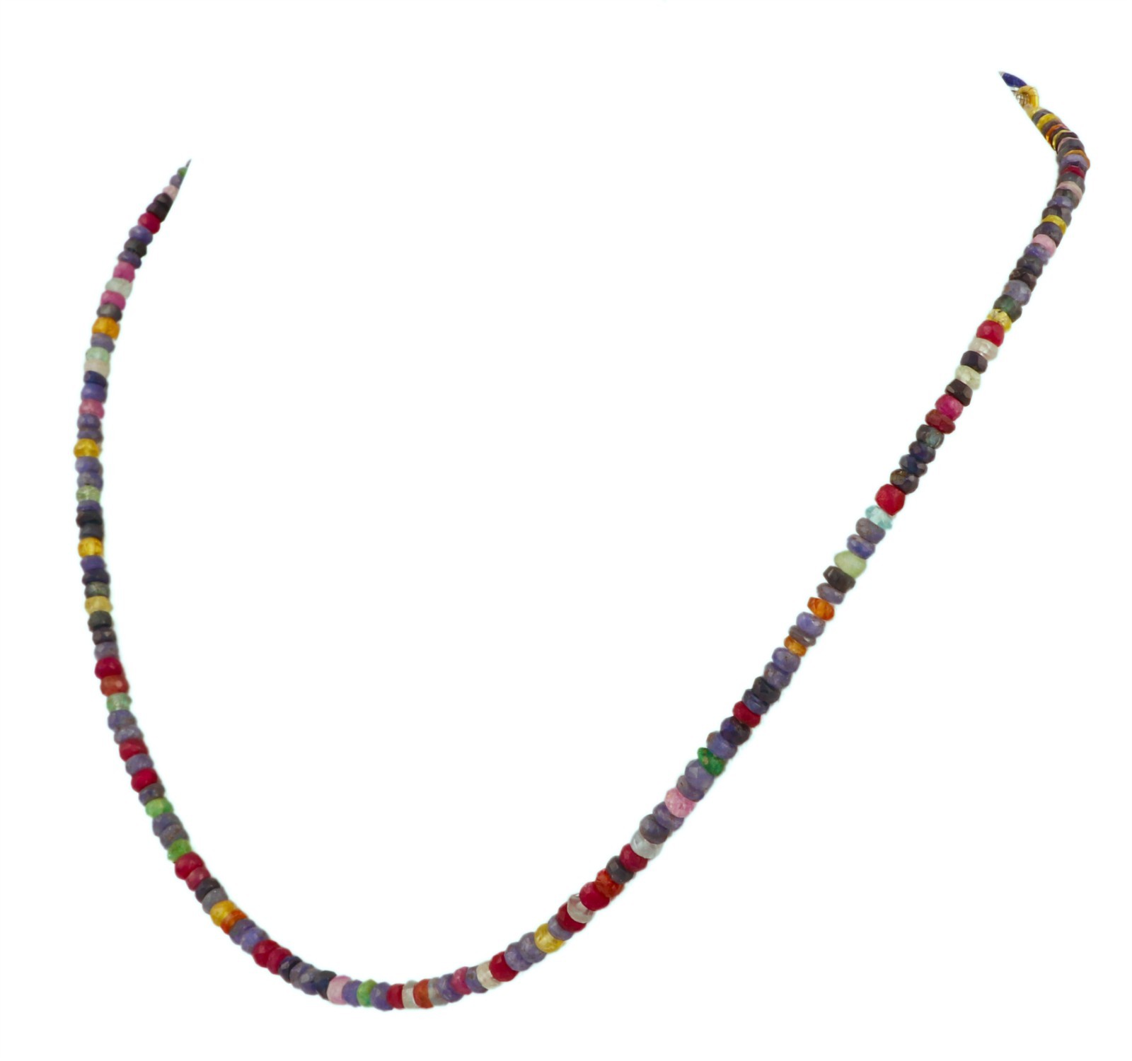 Natural RUBY EMERALD sapphire Bead jade Necklace small Abacus and multi faceted