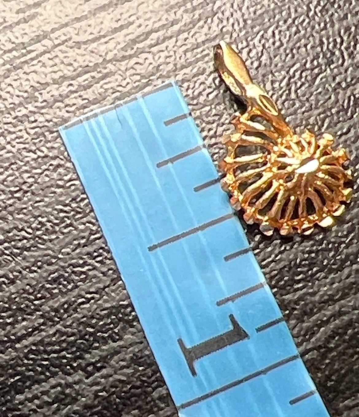 VTG 14k Solid Yellow Gold Nautilus Conch Shell Seashell Necklace Charm Pendant