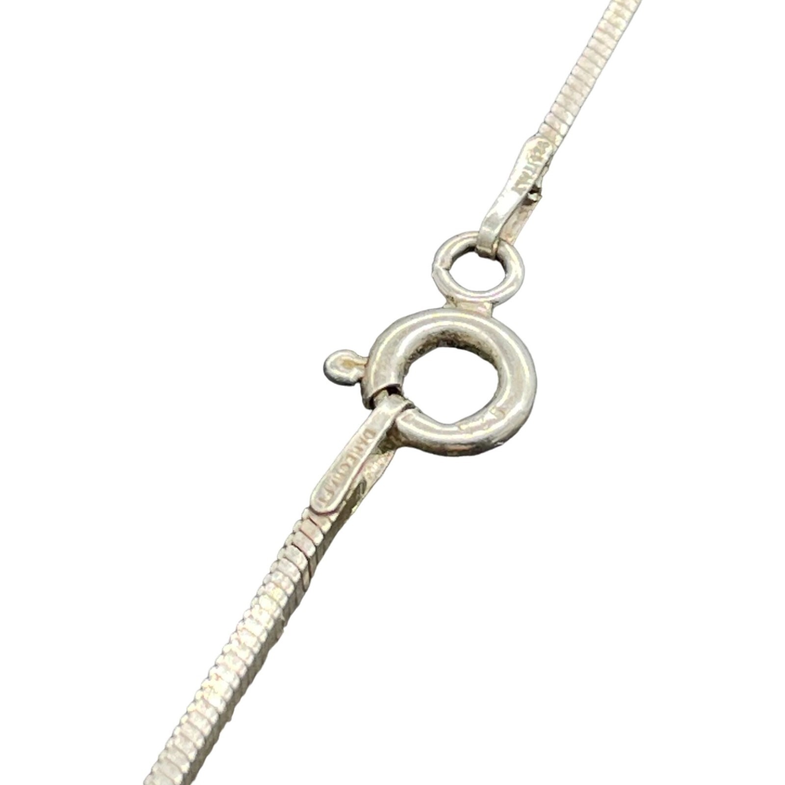 Danecraft 925 Sterling Silver square Herringbone? Chain Necklace Casual Everyday