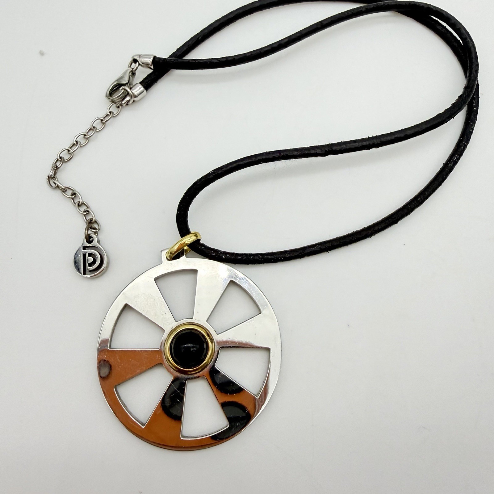 PDPaola Pendant Necklace 18k Solid Gold Stainless Steel Made In Italy Read
