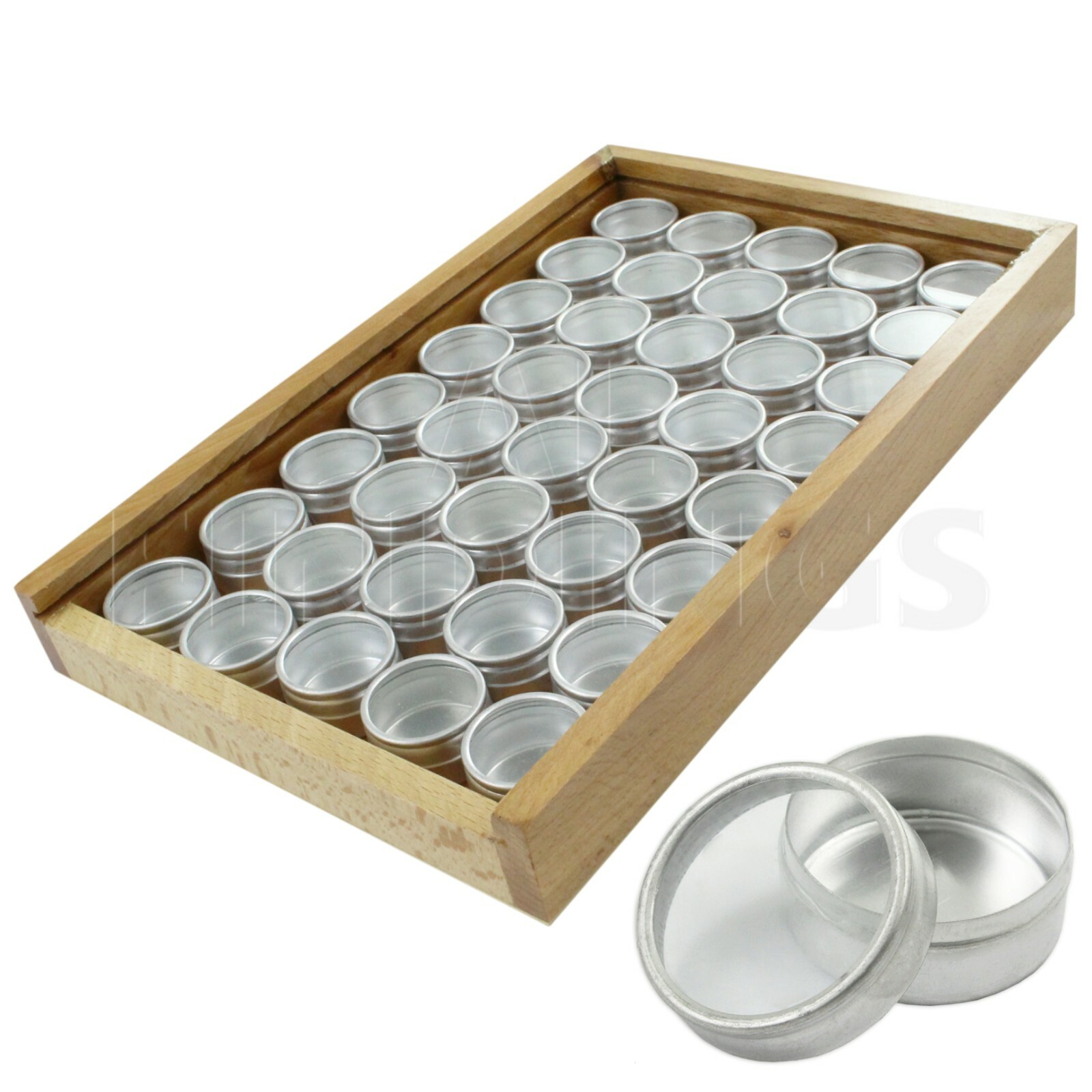 STORAGE BOX WATCH BEADS GEM CONTAINER WOODEN