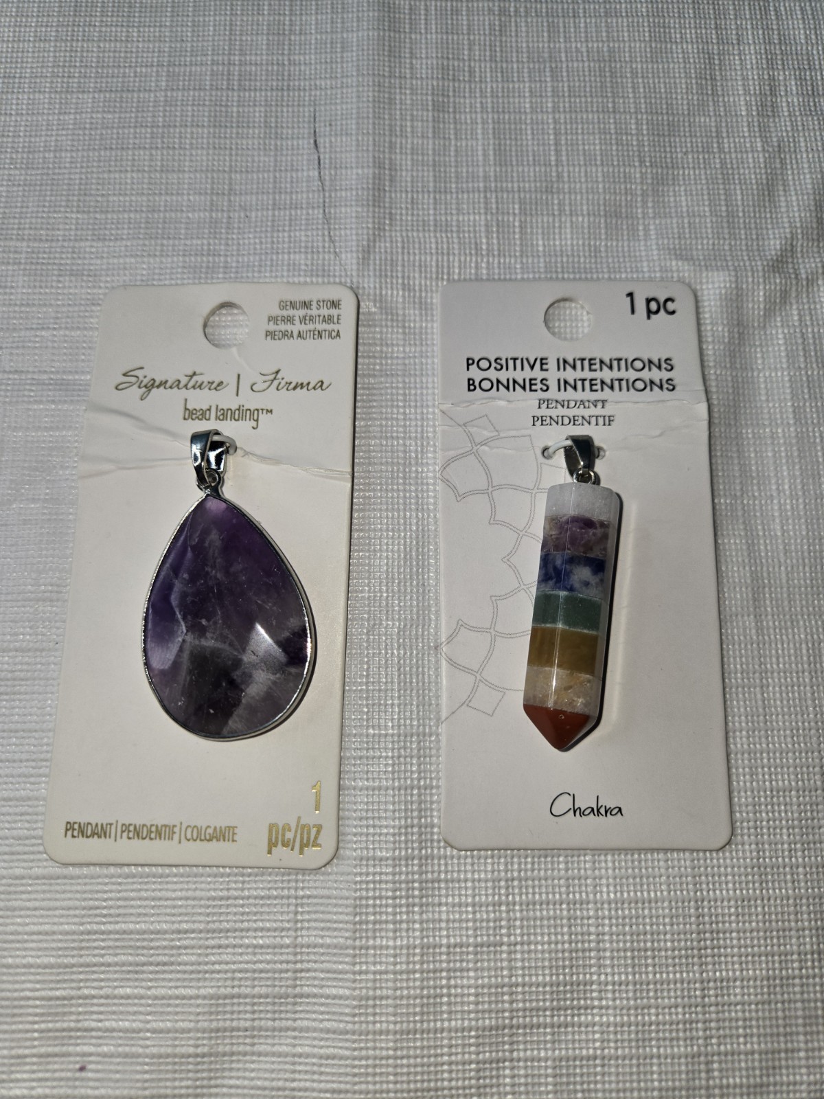2 Pendents Not 925