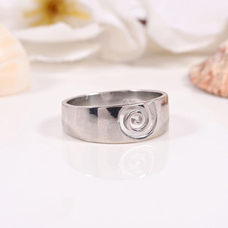 Handmade Wave Ring 925 Sterling Silver Adjustable Open Band Ocean Jewelry New