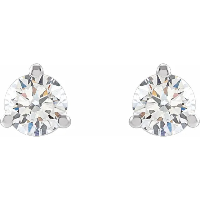 .33 ct Lab Grown Diamond Earrings G-H color SI clarity 3 prong SHIPS FREE in USA