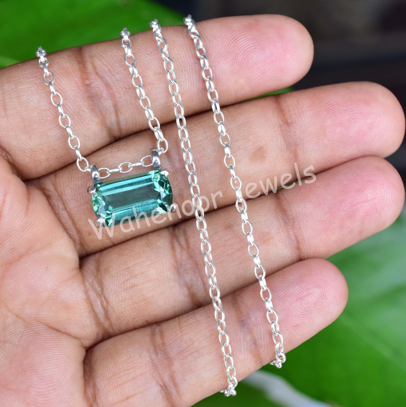 Rare 5.50 Ct Natural Paraiba Tourmaline 925 Sterling Silver Pendant Certified