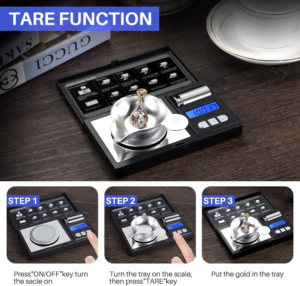 THINKSCALE Milligram Scale, 50G/0.001G Digital Jewelry Scale, Micro Gram Scale f
