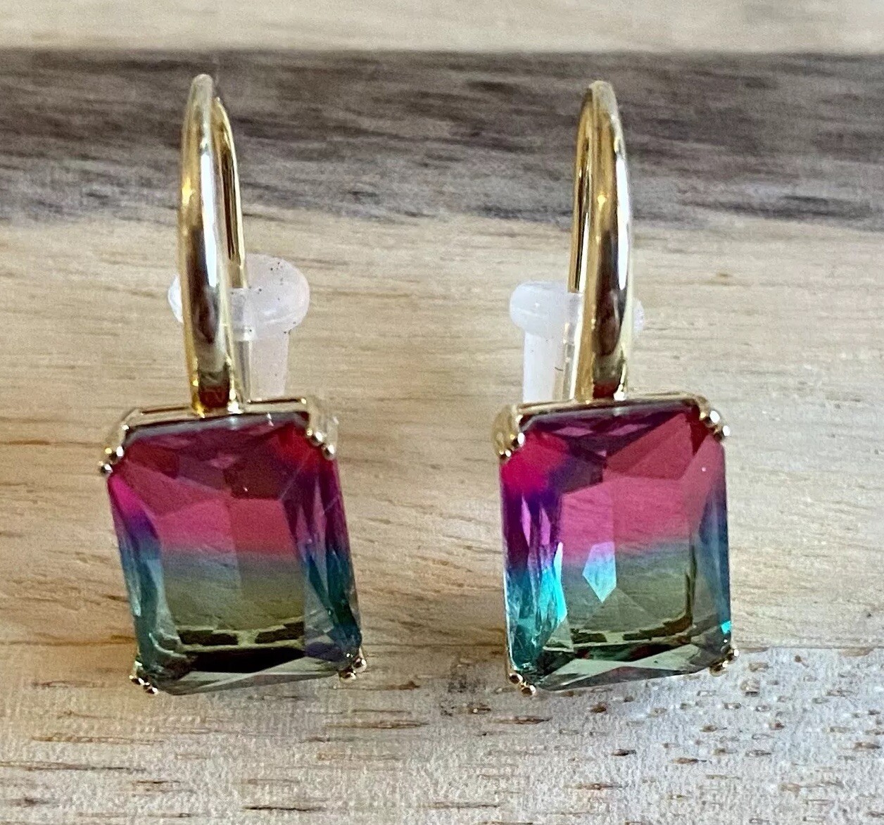Watermelon Tourmaline Earrings Ombre game Of thrones