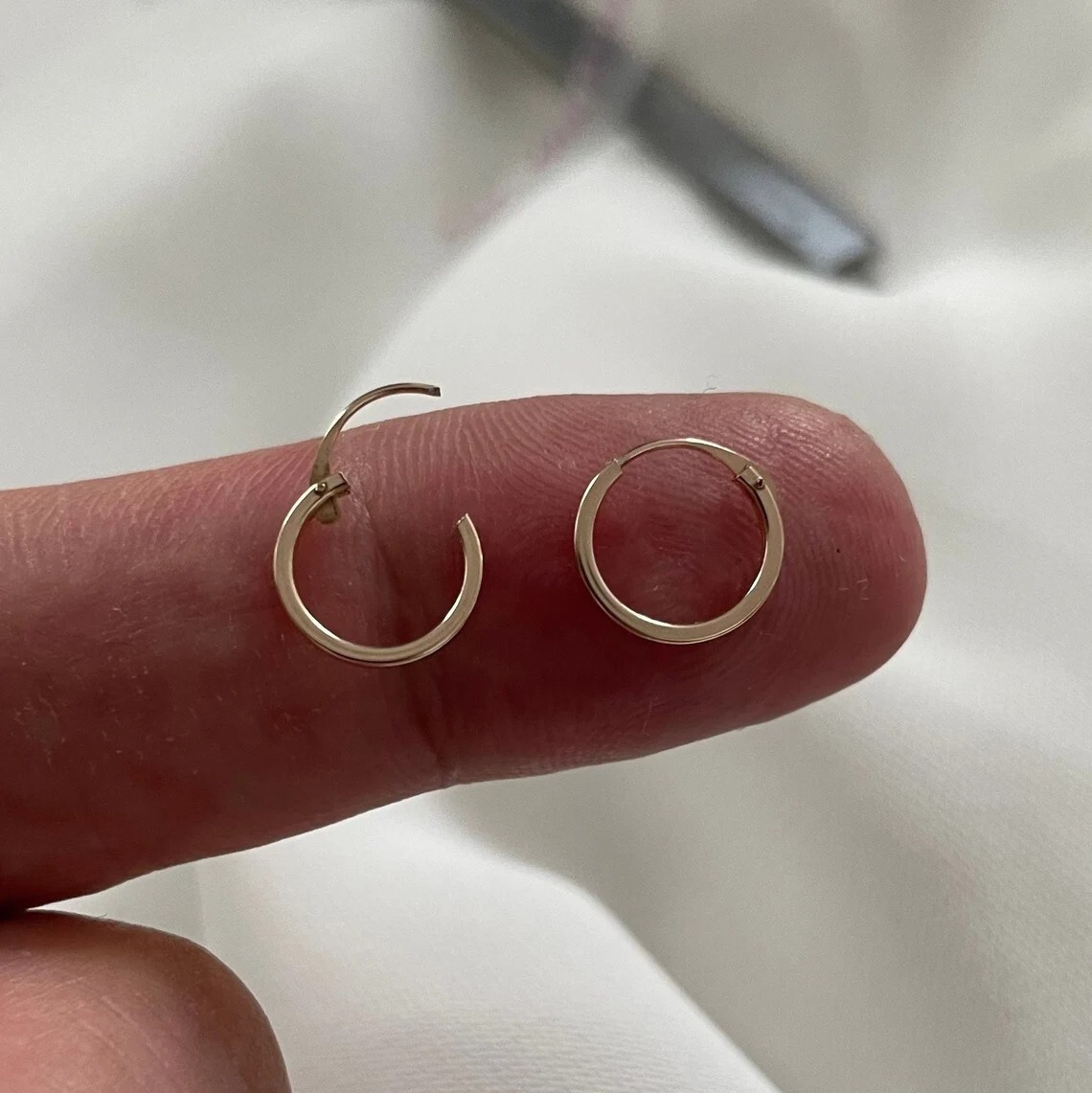 Genuine 9CT Yellow GOLD 8mm 10mm 13mm 15mm SLEEPERS Earrings – Gift Boxed