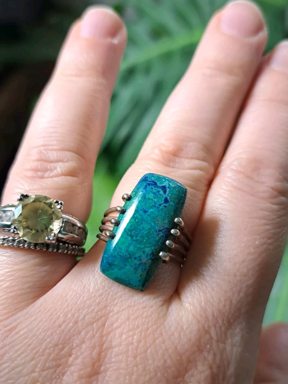 South Africa Shattuckite Ring Sterling Silver