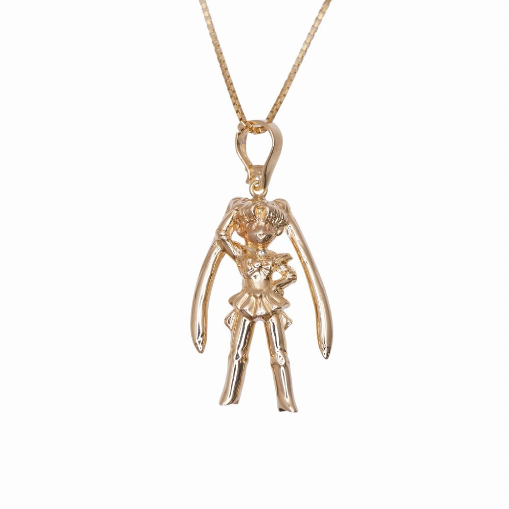 AUTHENTIC BANDAI Sailor Moon Anniversary K18YG Necklace 0631