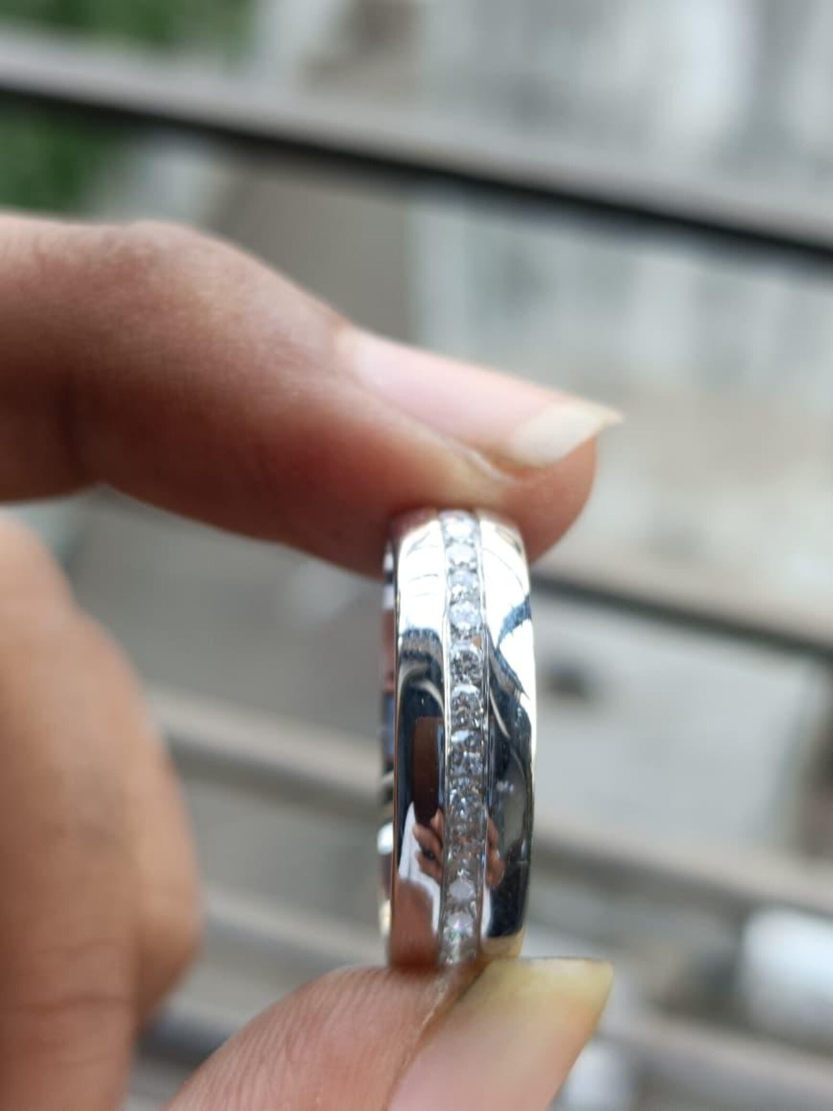 2.00Ct Round Cut Natural Diamond solid 14K White Gold Luxury Eternity Band Ring