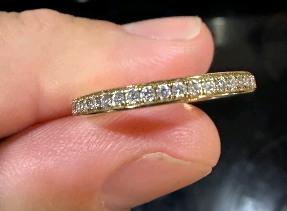 By Pariah Gold & Lab Created Diamonds 3 Ring Stack Women’s Size 6 New