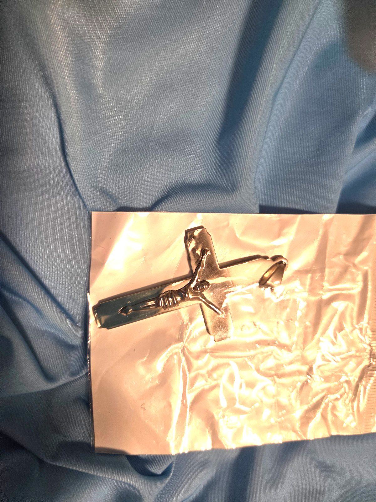 Sterling Silver Plated Over Stainless Steel Pendant