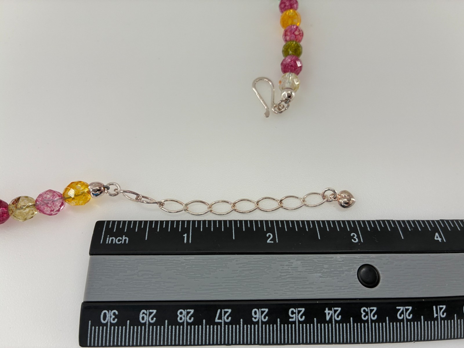 Jay King DTR Multicolored Gemstone Graduated Bead Necklace Translucent Rainbow