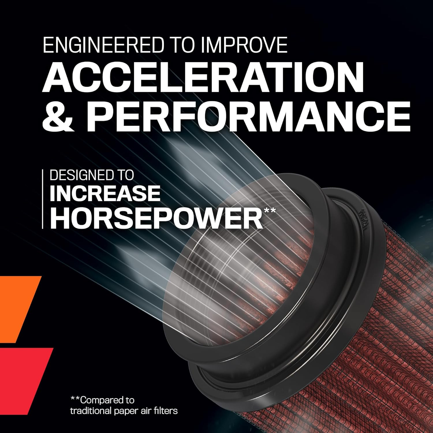 Engine Air Filter: High Performance, Powersport Air Filter: Compatible with 2012