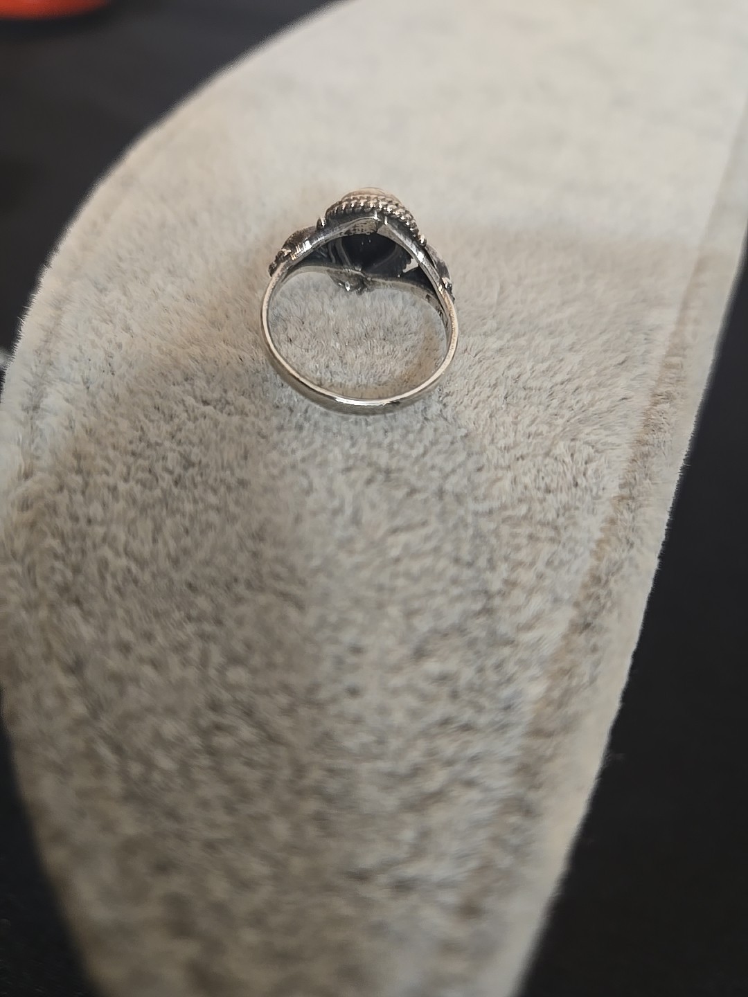 Vintage Silver Ring with Black Onyx – see sizer
